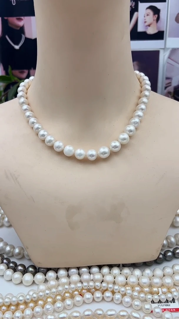 颈饰未镶嵌淡水珍珠10-12mm正圆