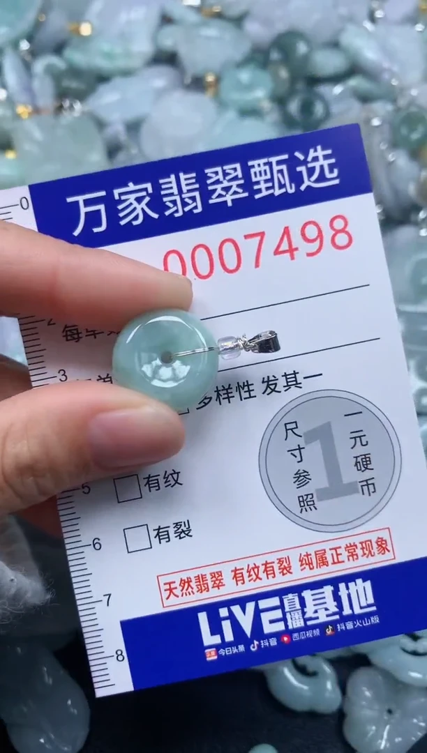 吊坠(不含链)未镶嵌翡翠7498