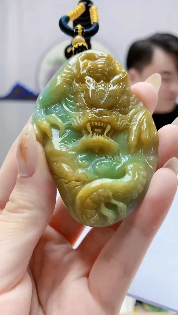 未镶嵌定制翡翠5060jw-毛货挂件96