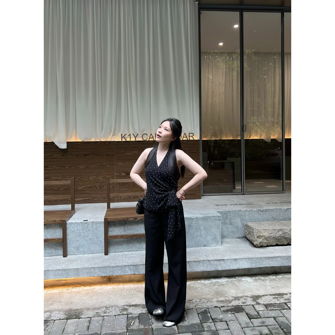 Lilpera胖梨定制 “窄版西裤”2025爆款西装裤高腰垂坠阔腿弧裤Q017