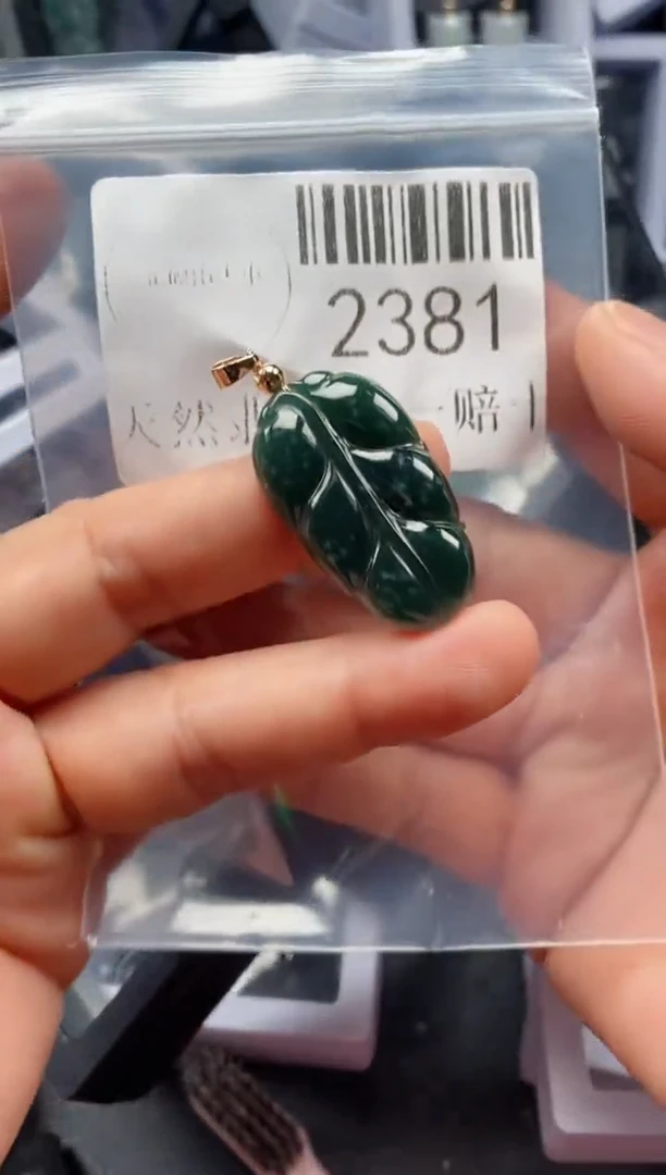 翡翠未镶嵌吊坠(不含链)2381