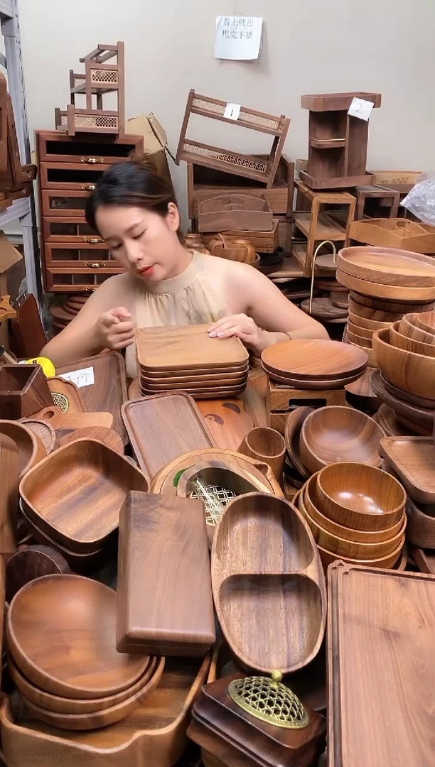 南美胡桃木正方盘20*20*2cm