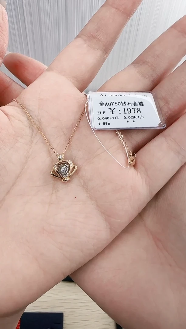 颈饰钻石18K金镶嵌小****️B2599908908842