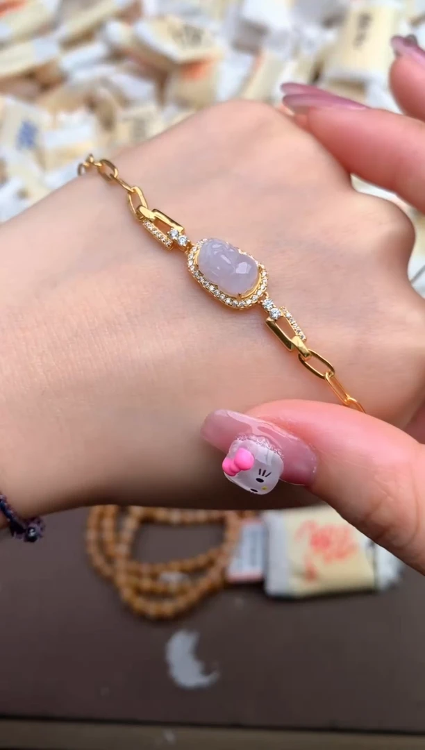 【闪购商品】翡翠手链银S925镶嵌  —