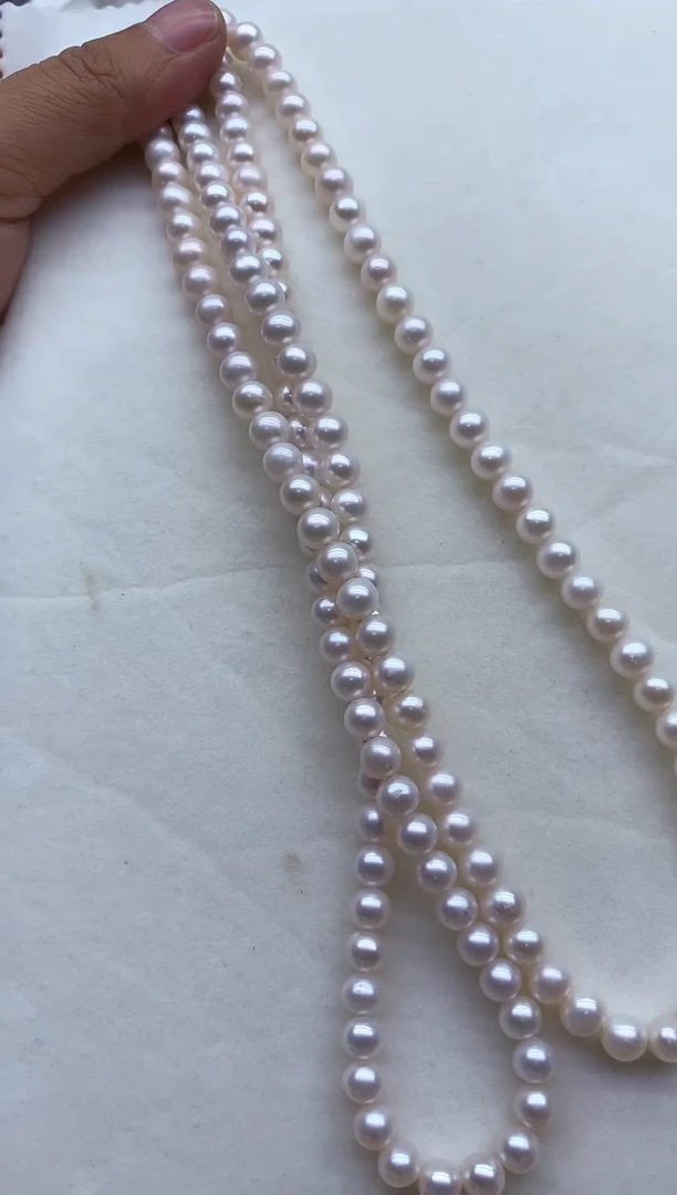 淡水珍珠银S925镶嵌项链多样性发其一，非无暇