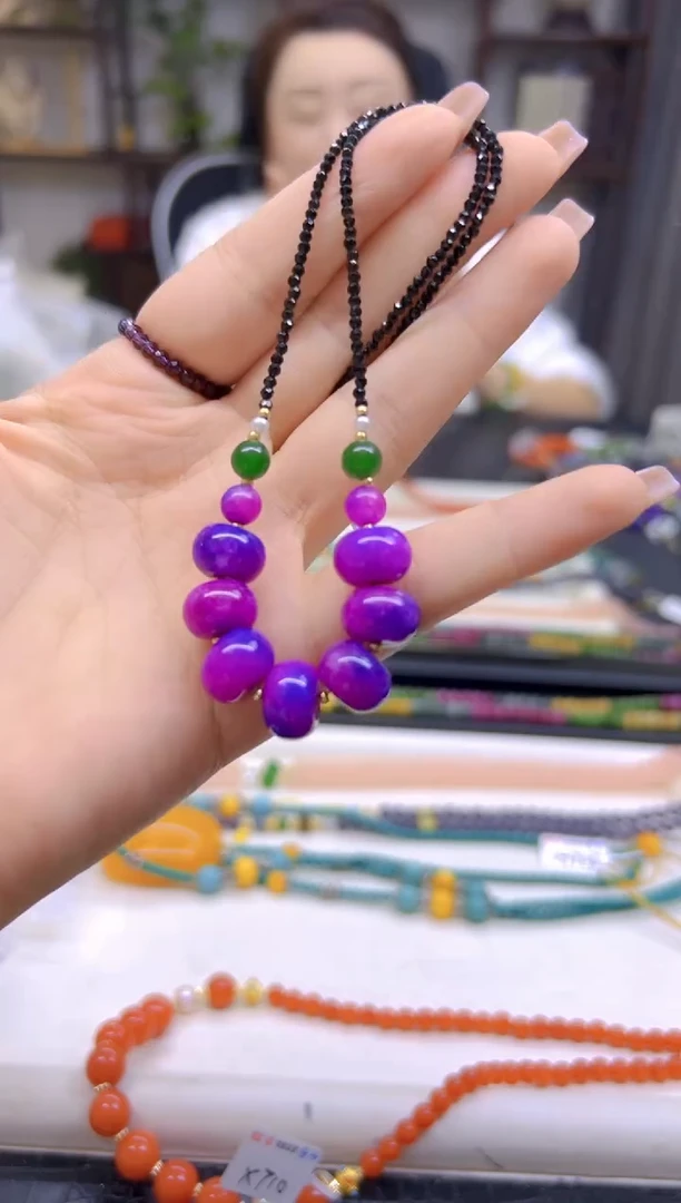 未镶嵌苏纪石（舒俱来）颈饰DIY款X408