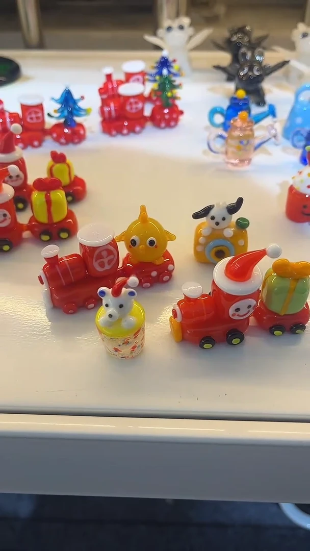 手工艺品琉璃ㅤ****?4件摆件
