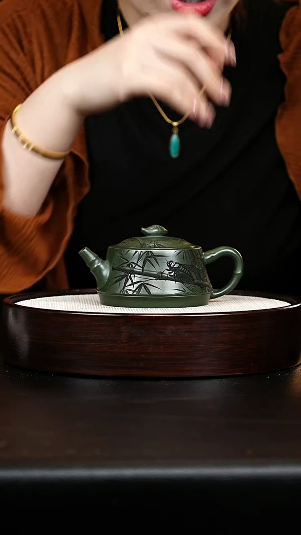 茶壶紫砂柱础绿泥