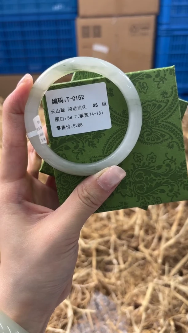 未镶嵌手镯石英质玉T-0152