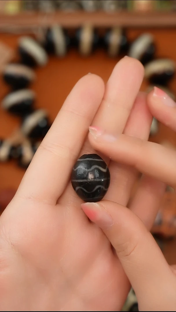 未镶嵌天珠玛瑙/玉髓人*疯天珠