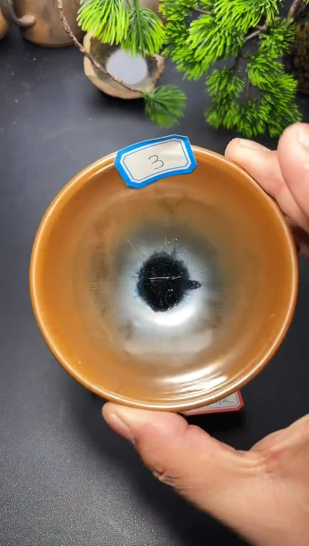 茶盏3（微瑕）叶紫建盏