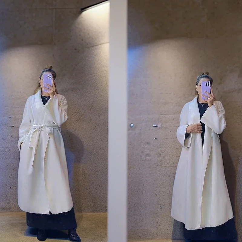 气质春季双面大衣女