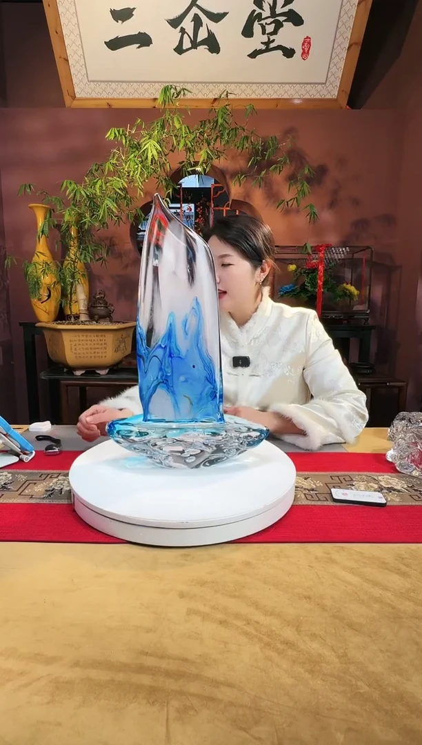 【闪购商品】琉璃手工艺品仲夏帆船