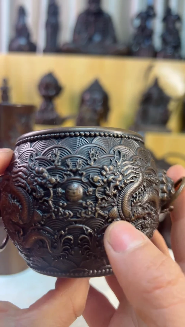 【闪购商品】1案台摆件 物品摆件龙凤缸