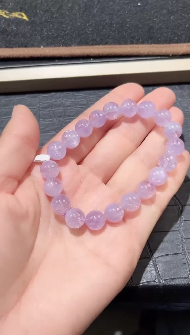 未镶嵌手链水晶14号紫阿赛水晶单圈9+mm