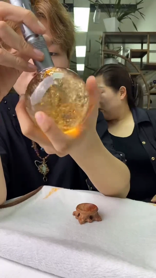 球未镶嵌水晶茶水晶球D161