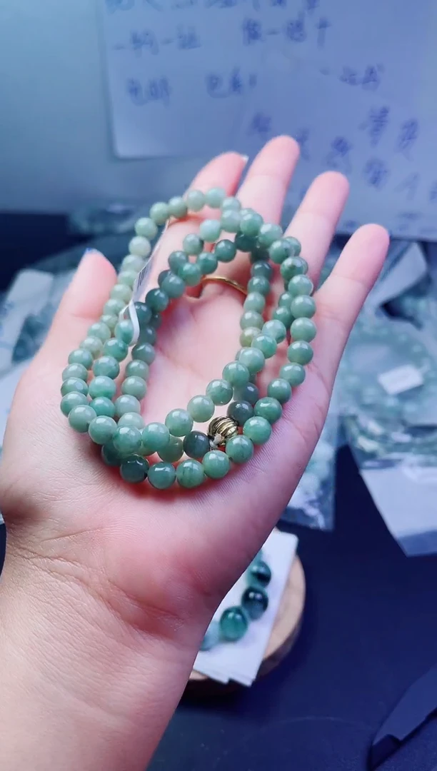 未镶嵌手链翡翠珠串