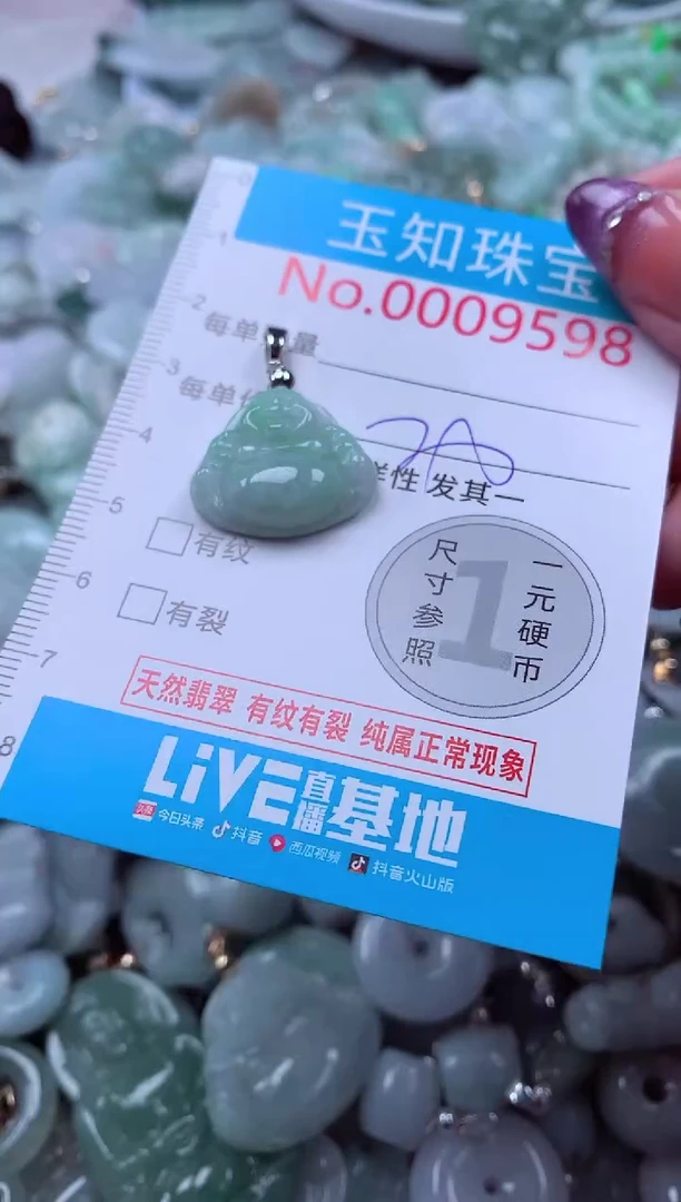 翡翠未镶嵌吊坠(不含链)9598