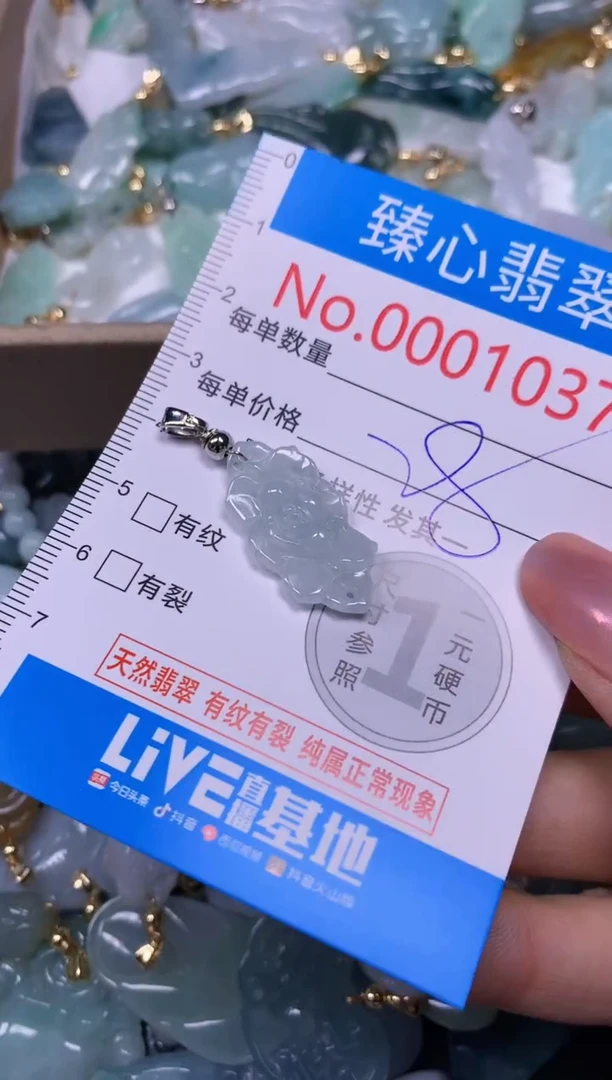 【闪购商品】翡翠颈饰未镶嵌含绳0001037