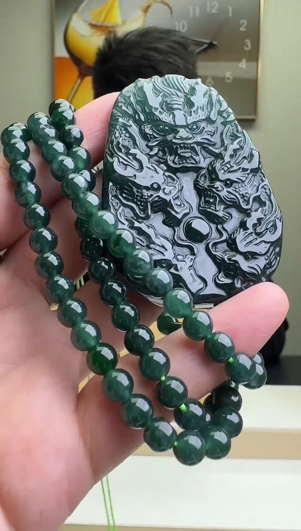 颈饰未镶嵌翡翠天然A货翡翠 多样性随机发其一