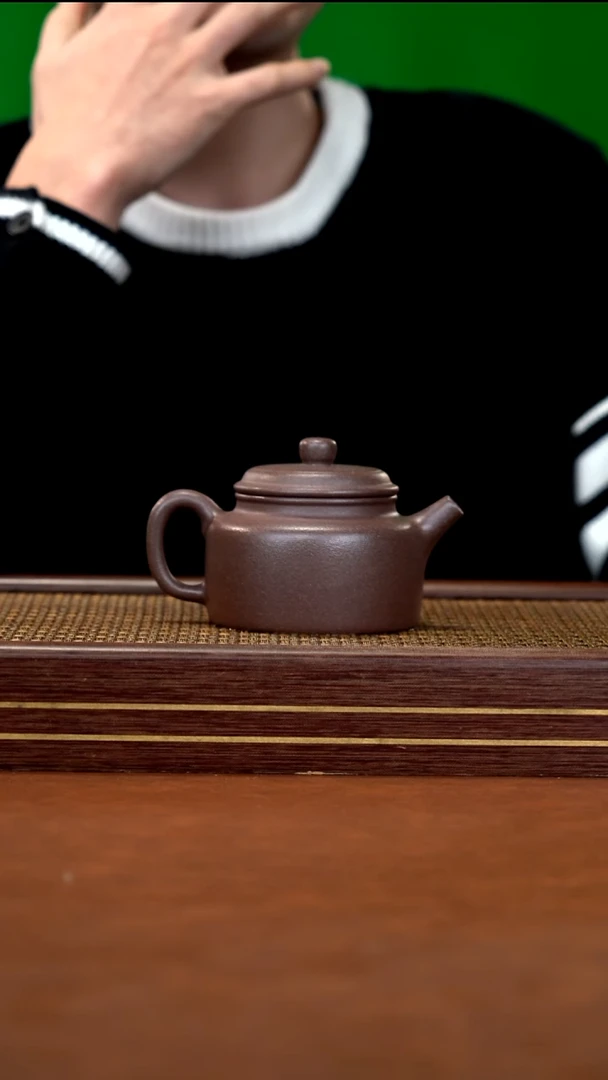 茶壶紫砂   ZJF      全砂桃花泥     德中     200cc