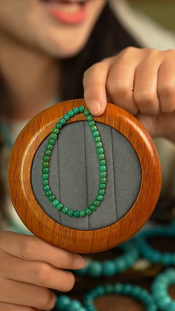 未镶嵌绿松石手串精美