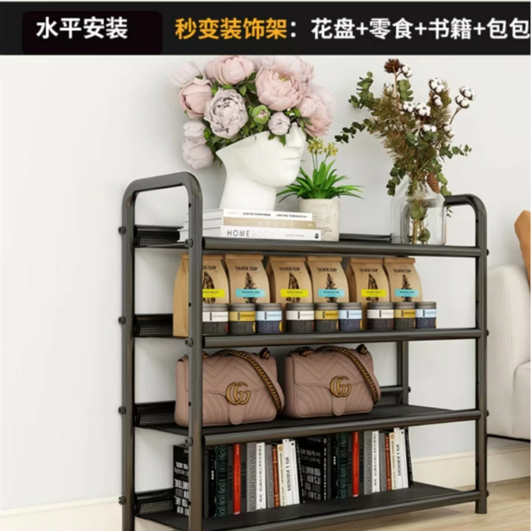 多用途鞋架书架厨房置物架多层置物架多层收纳架家用落地客厅防尘