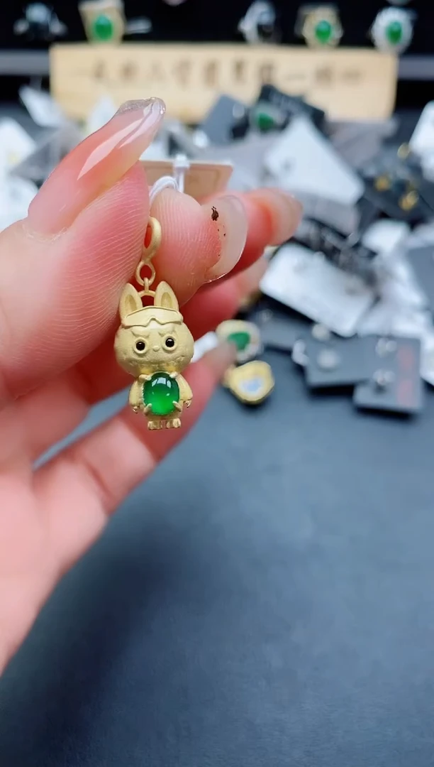 吊坠(不含链)银S925镶嵌翡翠1