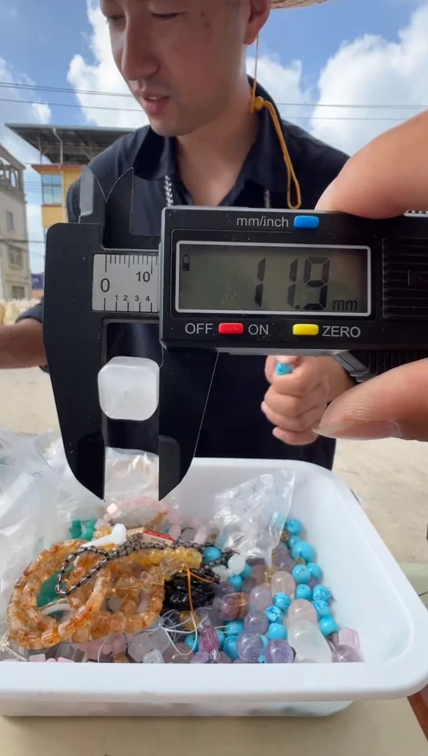 水晶手链未镶嵌白水晶方糖12mm随机发一