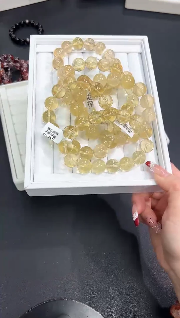 【闪购商品】水晶手串未镶嵌27a多样性发其一/1条15mm默认微瑕