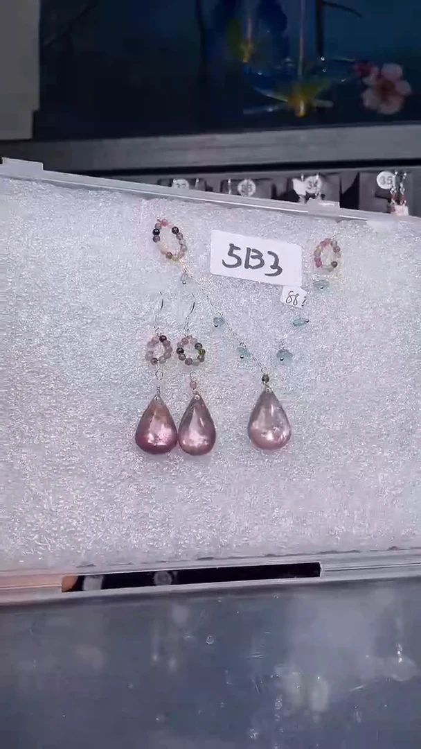 银S925镶嵌耳饰紫晶喜欢拍
