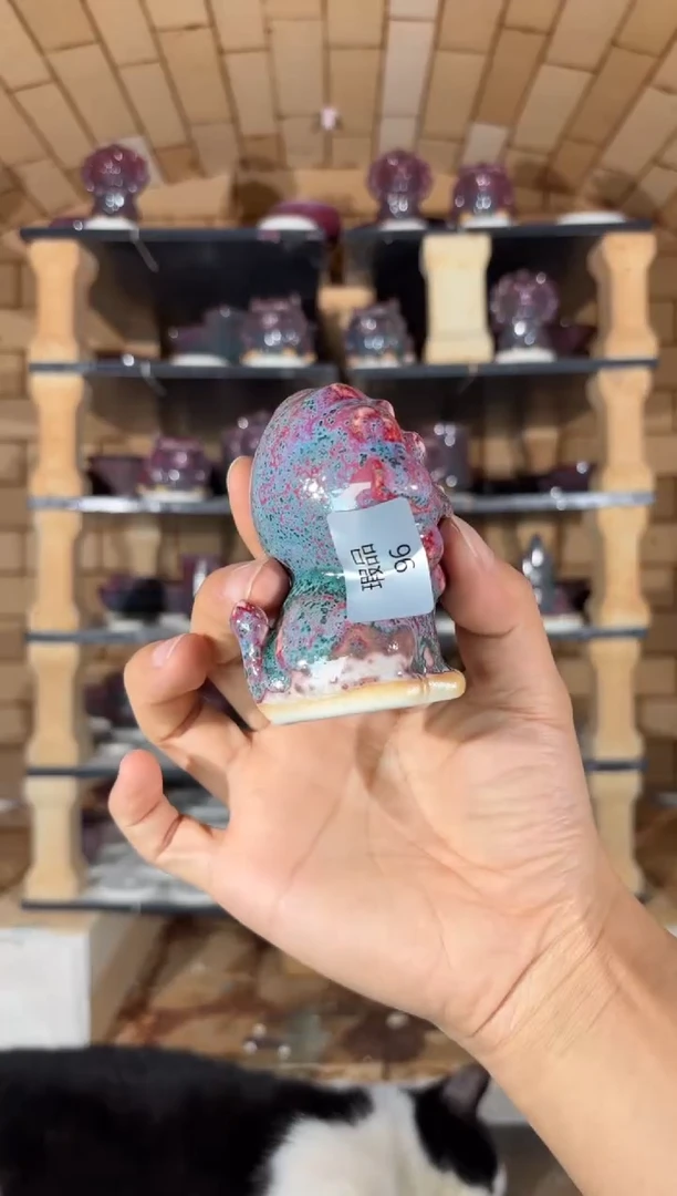 摆件精品窑变钧瓷茶器