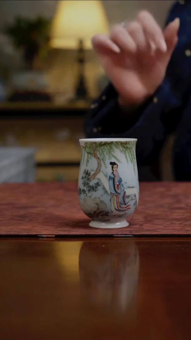 杯景德镇陶瓷杯碗柴烧多人