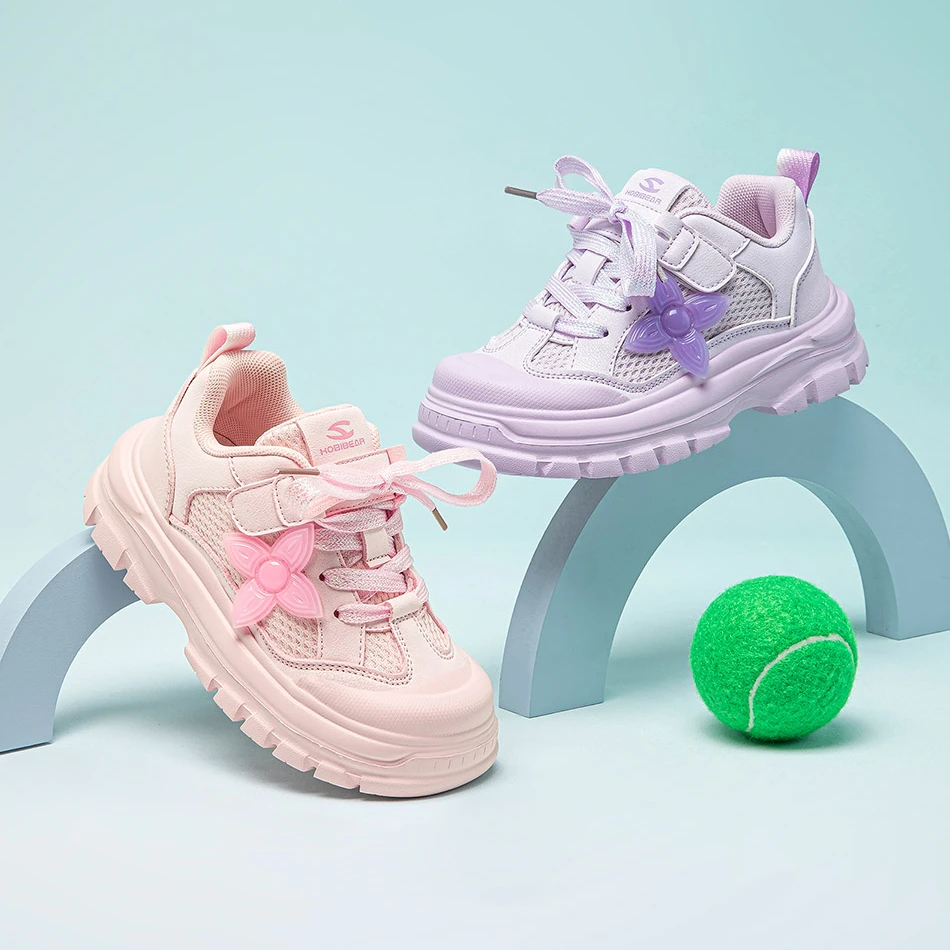 【哈比熊】潮流女童运动鞋休闲百搭简约防滑耐磨减震跑鞋E152351200