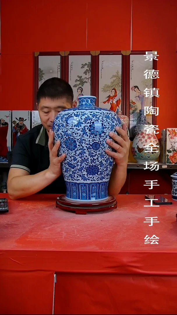 摆件景德镇陶瓷 全场手工手绘