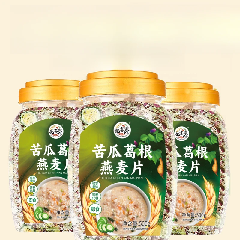 苦瓜葛根燕麦片糖友人主食早餐冲饮建康饱腹中老年人食品