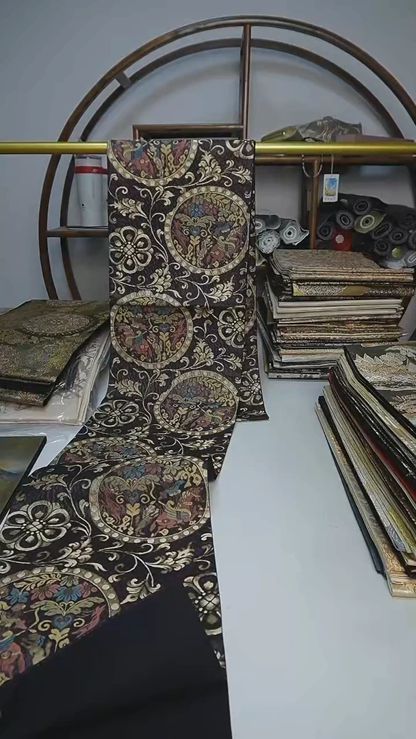 织绣97西阵织六通狩猎纹