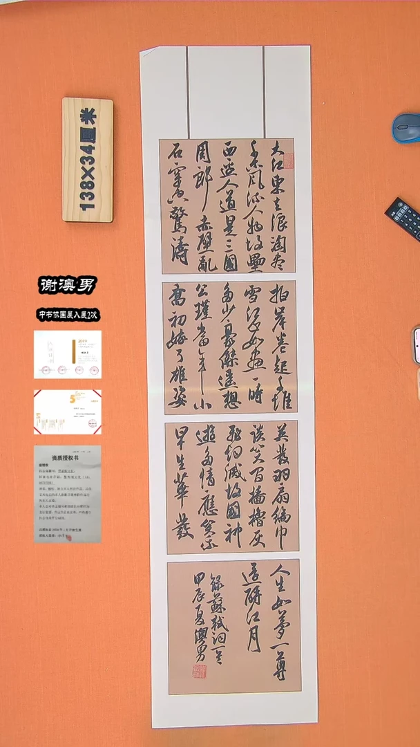 【闪购商品】书法176谢老师书法作品