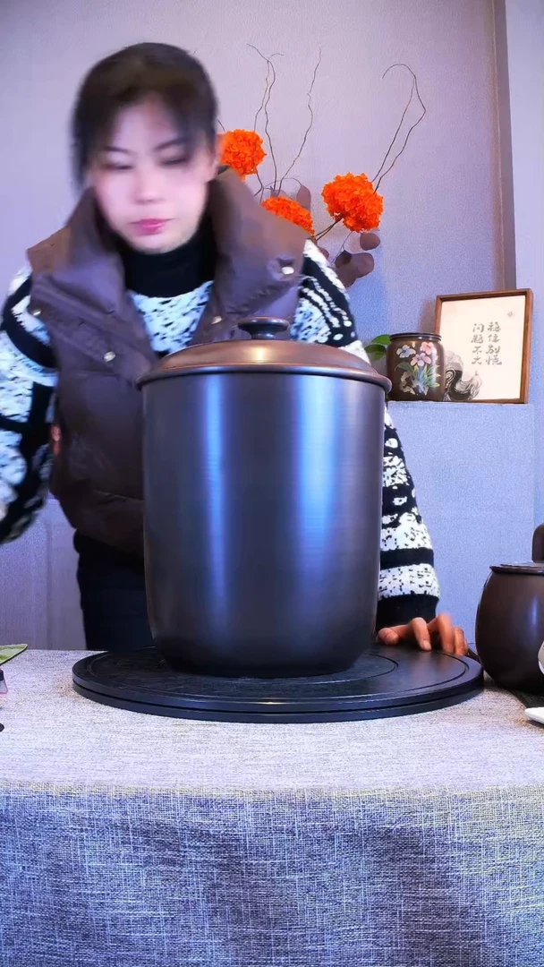 【闪购商品】建水全手工紫陶茶罐精磨2只284