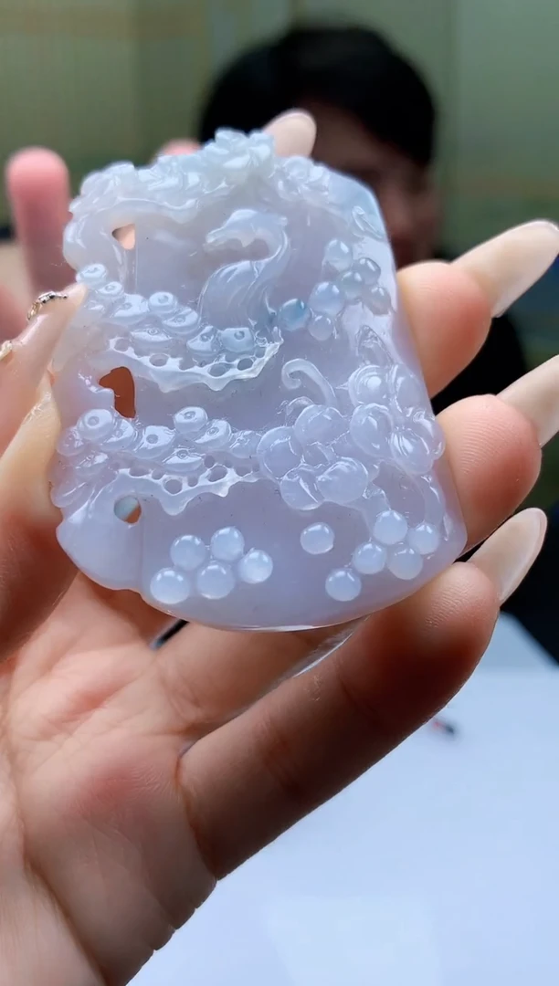 【闪购商品】定制翡翠未镶嵌5060ty-毛货挂件46