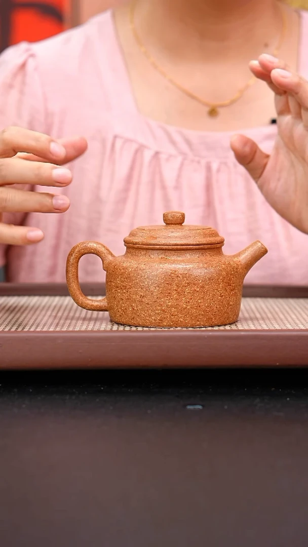 茶壶紫砂全手工8目黄降坡德钟