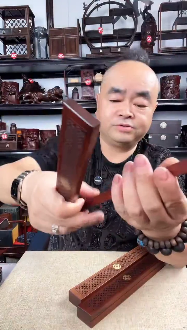 木3黄线香盒老李红木工艺品