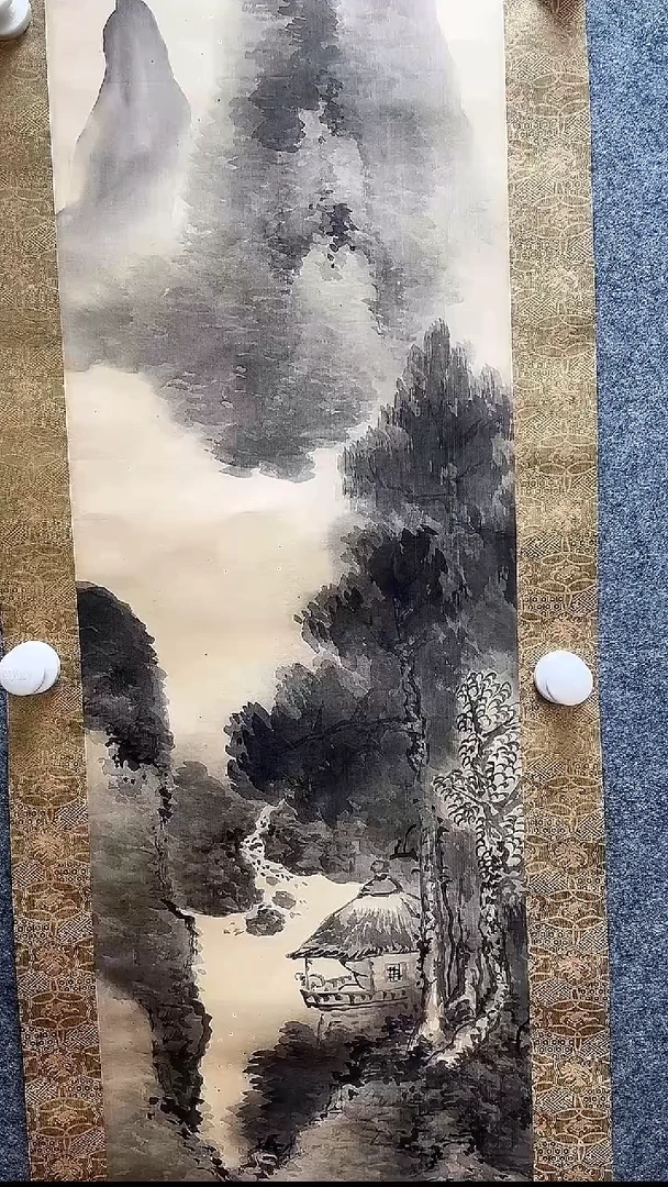 绘画?****?【辽拍美术】山水 V250709-2-396 （3.3平尺）绢本镜片