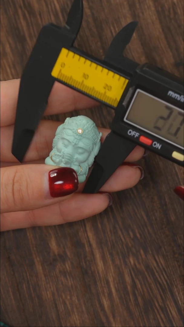 【闪购商品】绿松石挂饰18K金镶嵌11