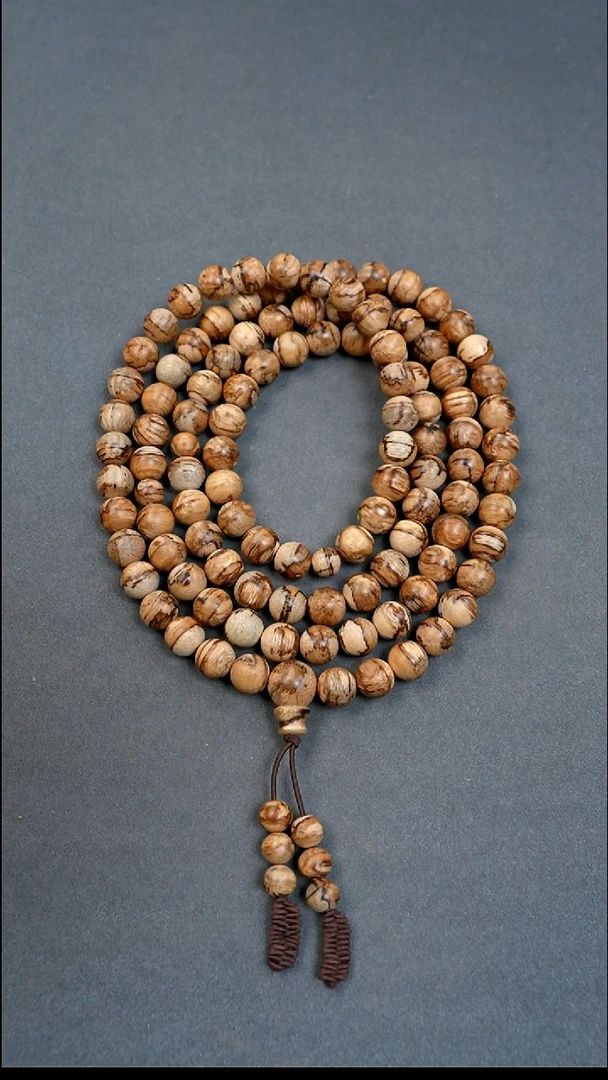 沉香沉香碎屑9mm达拉干花珠多圈25.23g