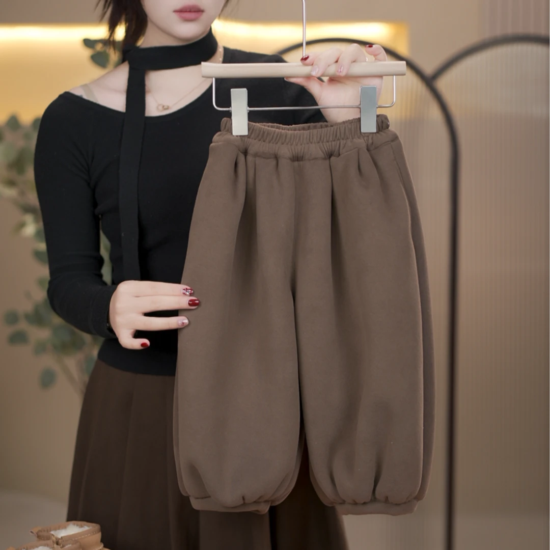 【菠菜不菜】新款秋冬灯笼裤男女童时尚韩系裤子保暖宽松