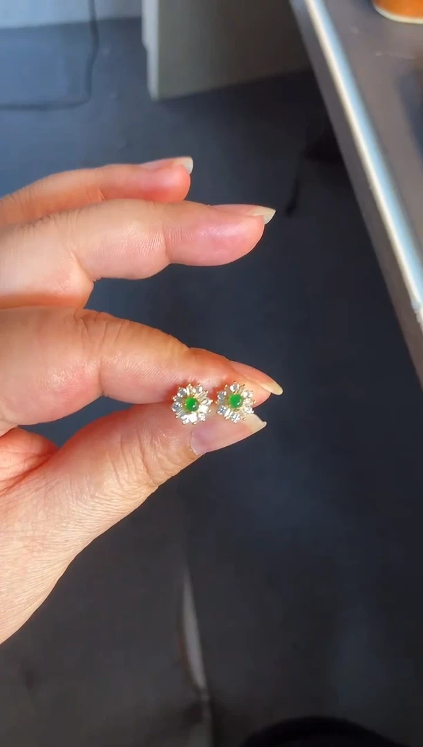 吊坠(不含链)银S925镶嵌翡翠1