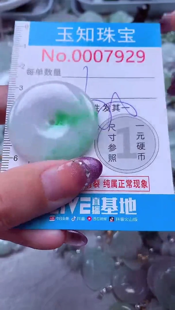 翡翠未镶嵌吊坠(不含链)7929