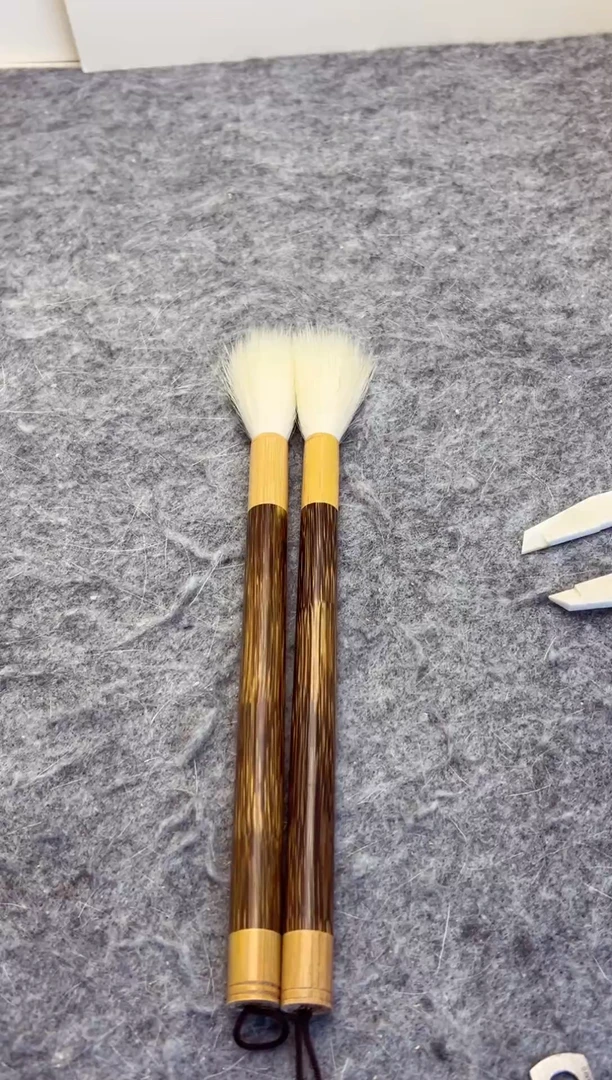 羊毫毛笔 1支 出锋5.5cm 金丝竹杆