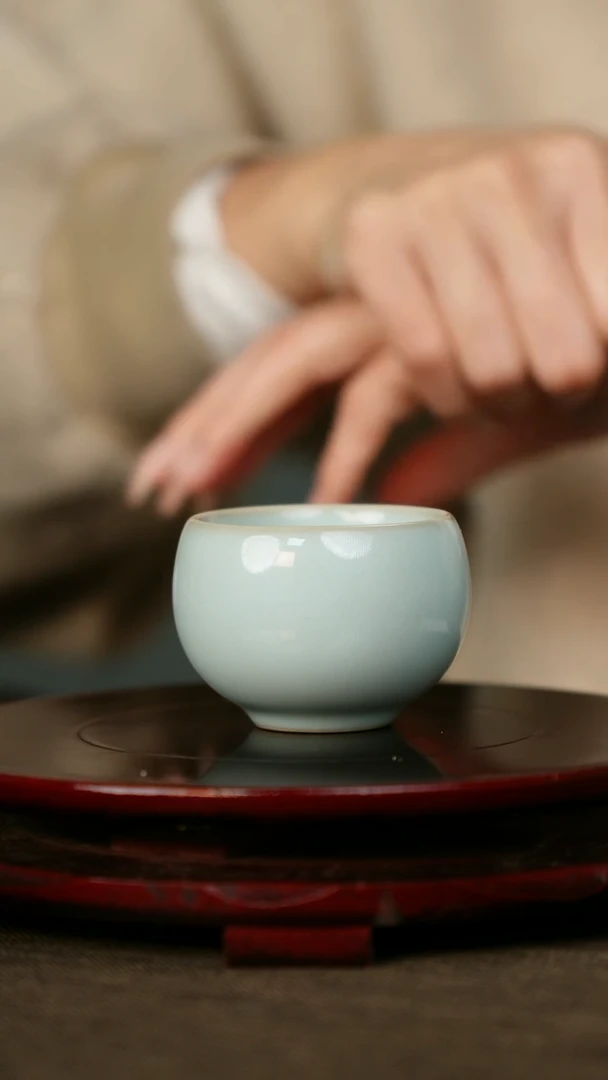 全品 淡天青 小禅定杯